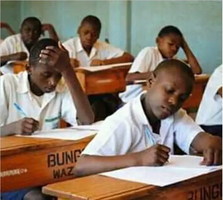Students in a classroom